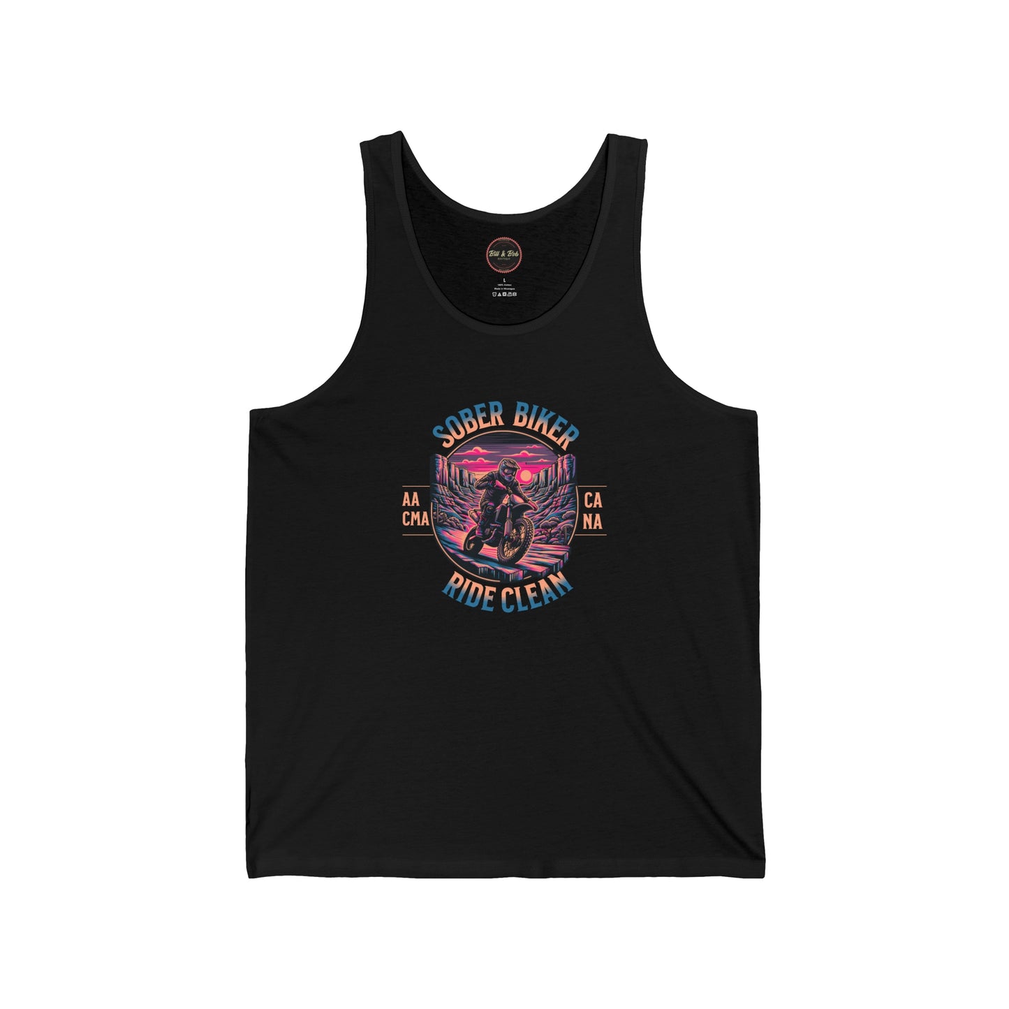 Sober Biker Unisex Jersey Tank