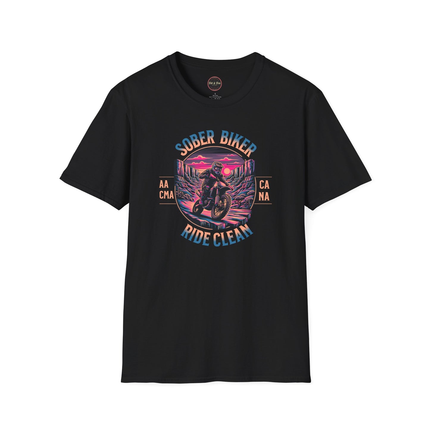 Sober Biker Unisex Softstyle T-Shirt