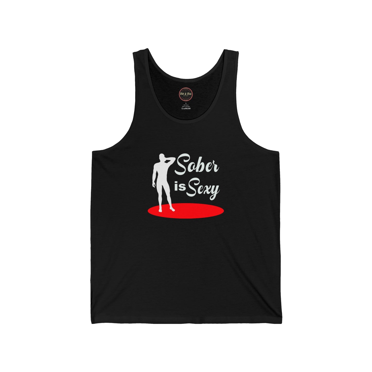 Sober is Sexy (male) Unisex Jersey Tank