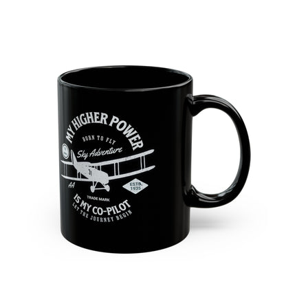 Co-Pilot Black Mug (11oz, 15oz)