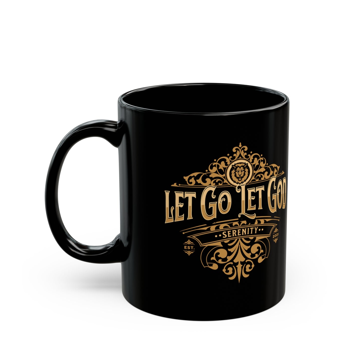 Let Go Let God Black Mug (11oz, 15oz)