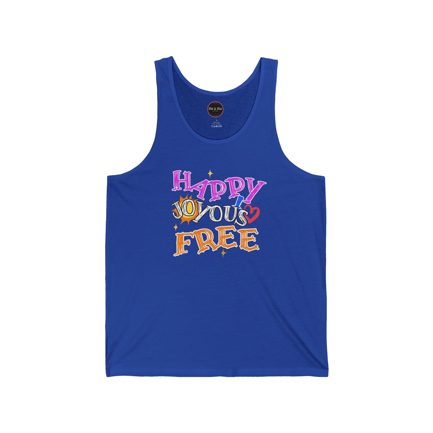 Happy Joyous Free Unisex Jersey Tank