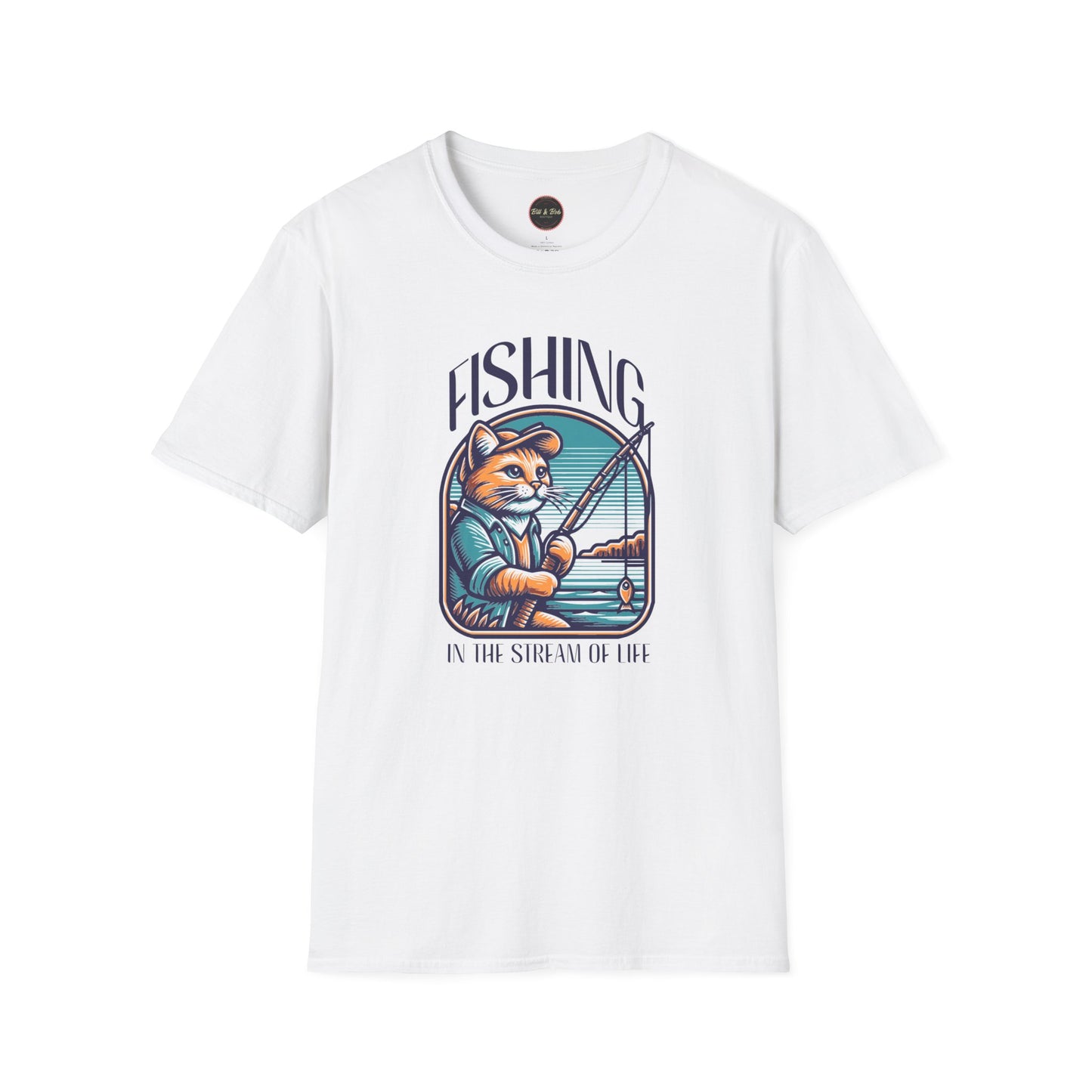 Fishing in the Stream of Life Unisex Softstyle T-Shirt