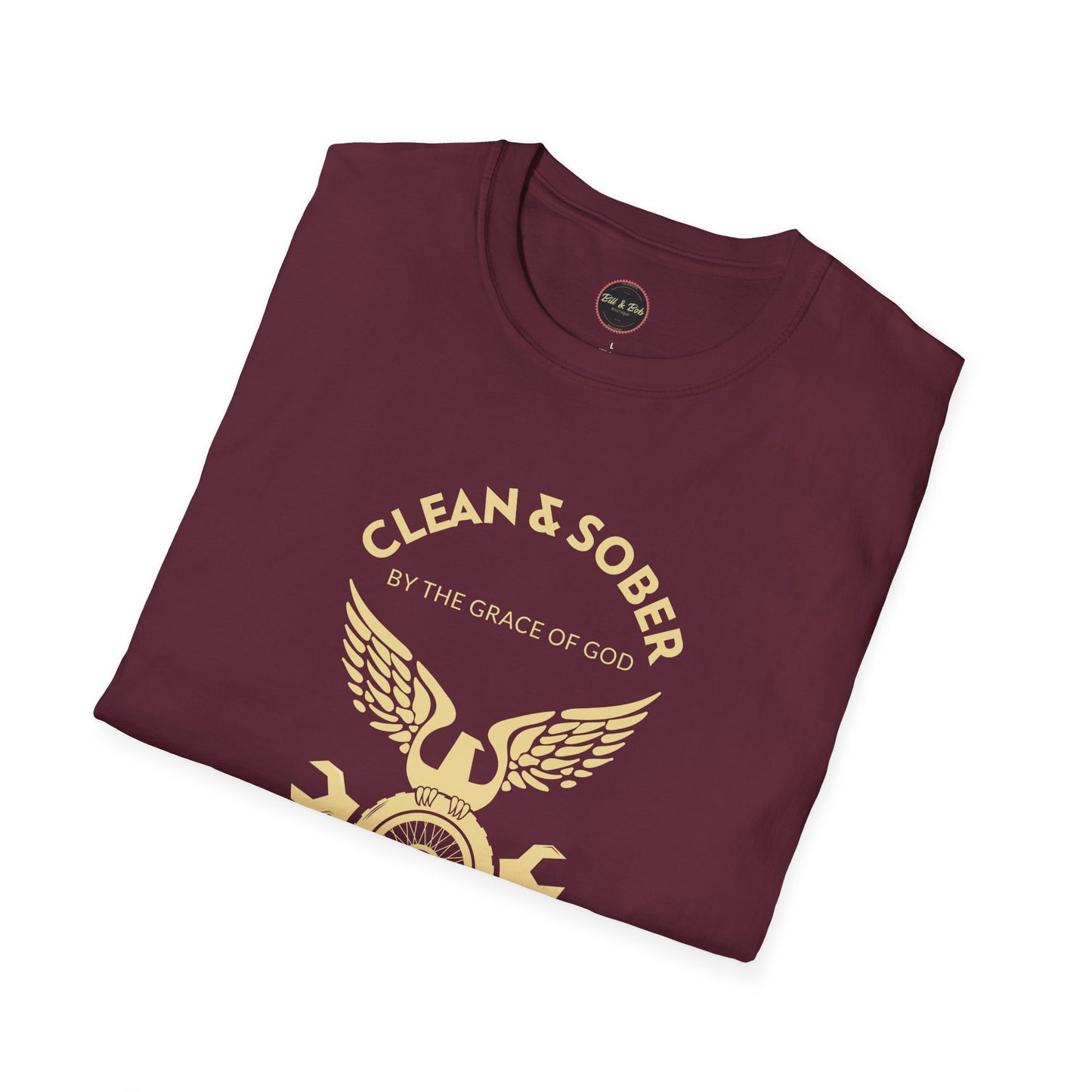 Clean and Sober by the Grace of God Unisex Softstyle T-Shirt