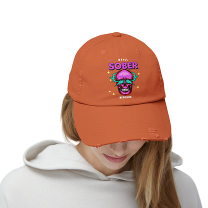 Still Sober Bitches Unisex Distressed Cap