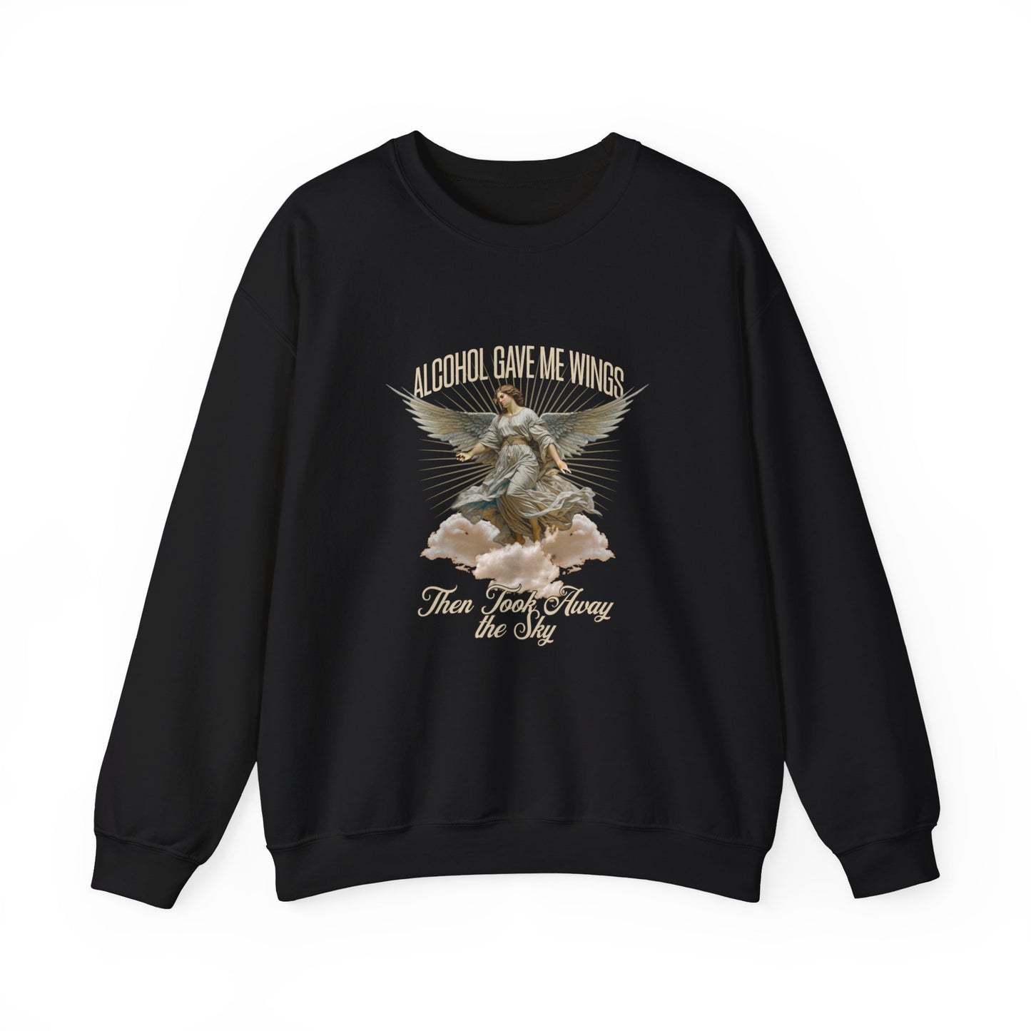 Alcohol Gave Me Wings Unisex Heavy Blend™ Crewneck Sweatshirt