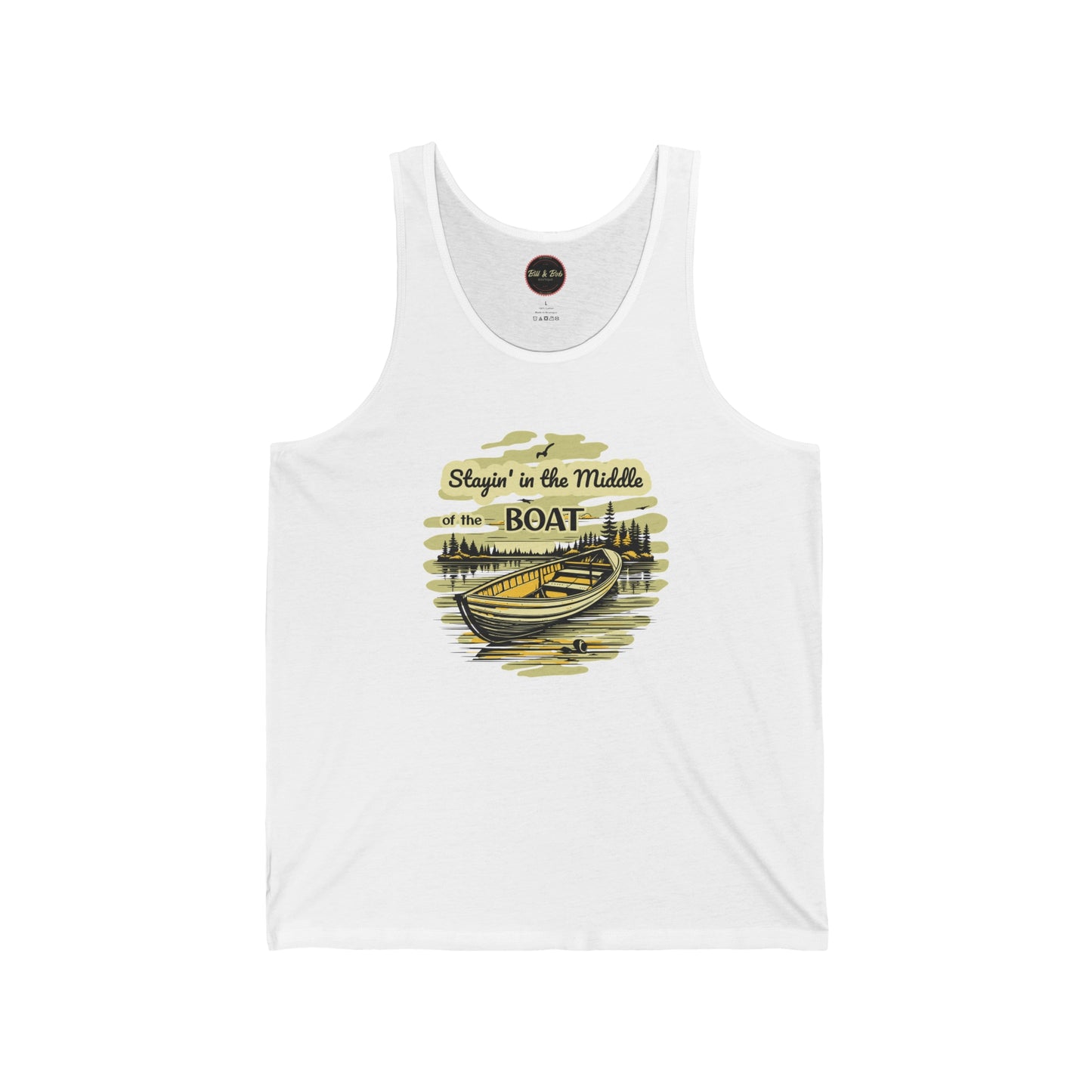 Middle of the Boat Unisex Jersey Tank