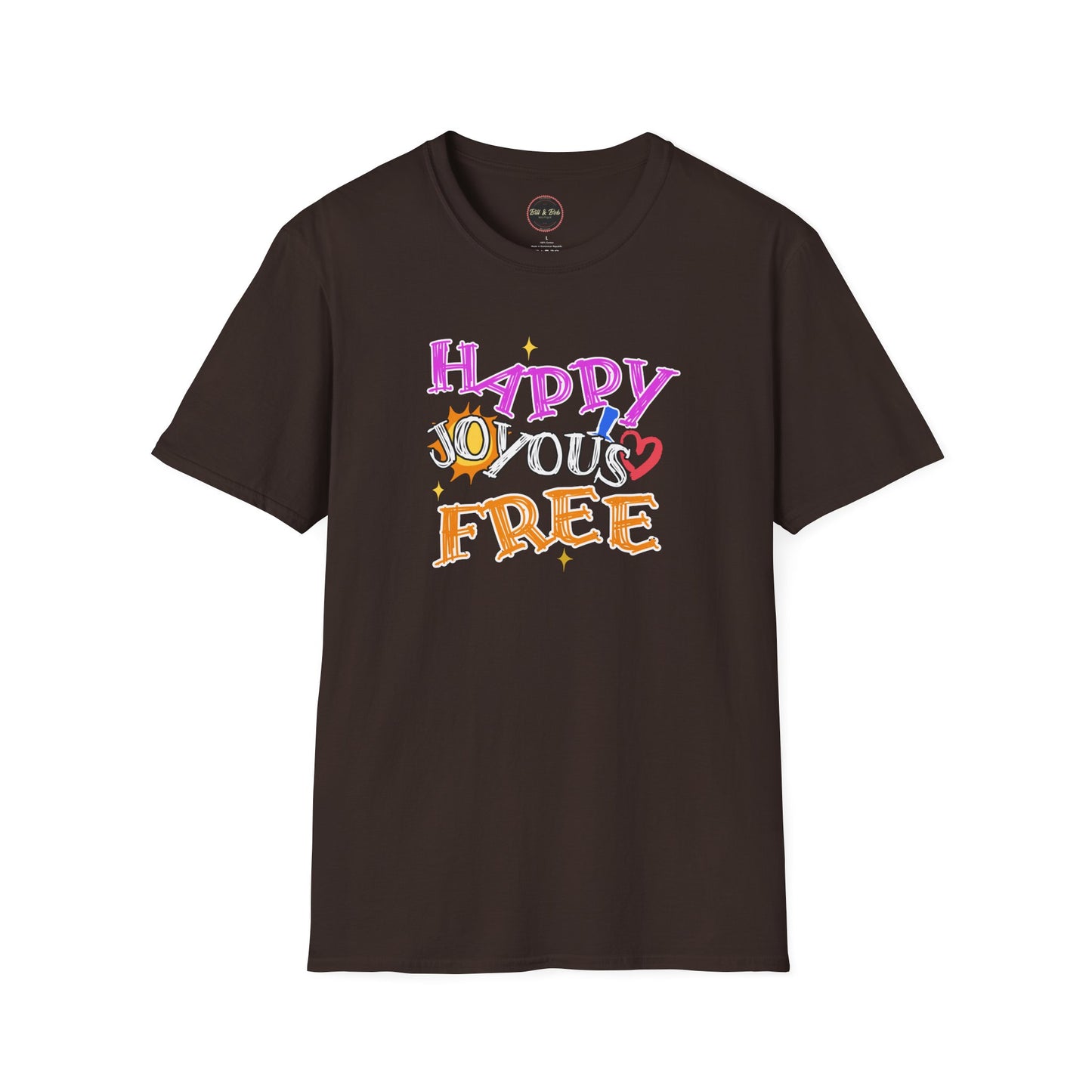 Happy Joyous Free Unisex Softstyle T-Shirt