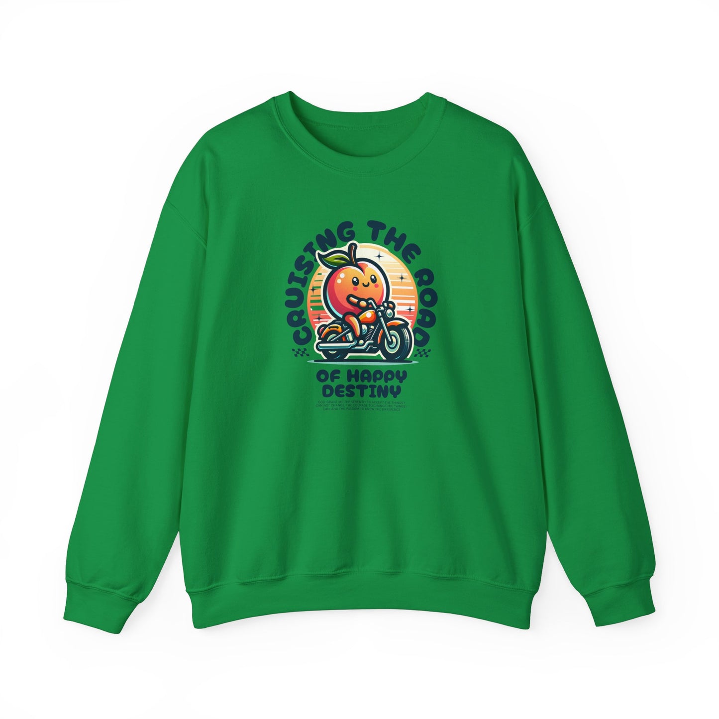 Cruising the Road of Happy Destiny Unisex Heavy Blend™ Crewneck Sweatshirt