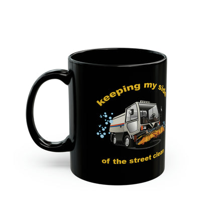 Street Clean Black Mug (11oz, 15oz)