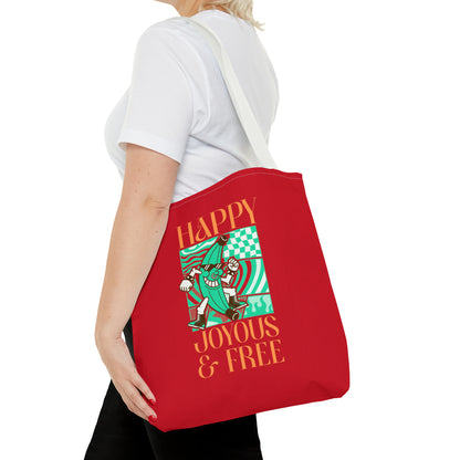 Happy Joyous and Free Tote Bag (AOP)