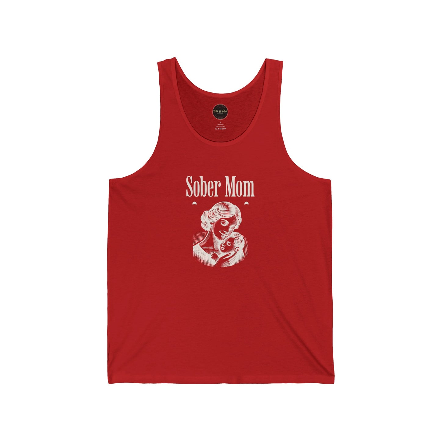 Sober Mom Unisex Jersey Tank