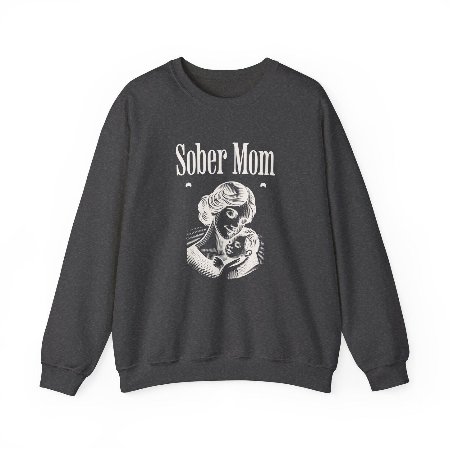 Sober Mom Unisex Heavy Blend™ Crewneck Sweatshirt