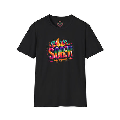 Sober Flames Unisex Softstyle T-Shirt