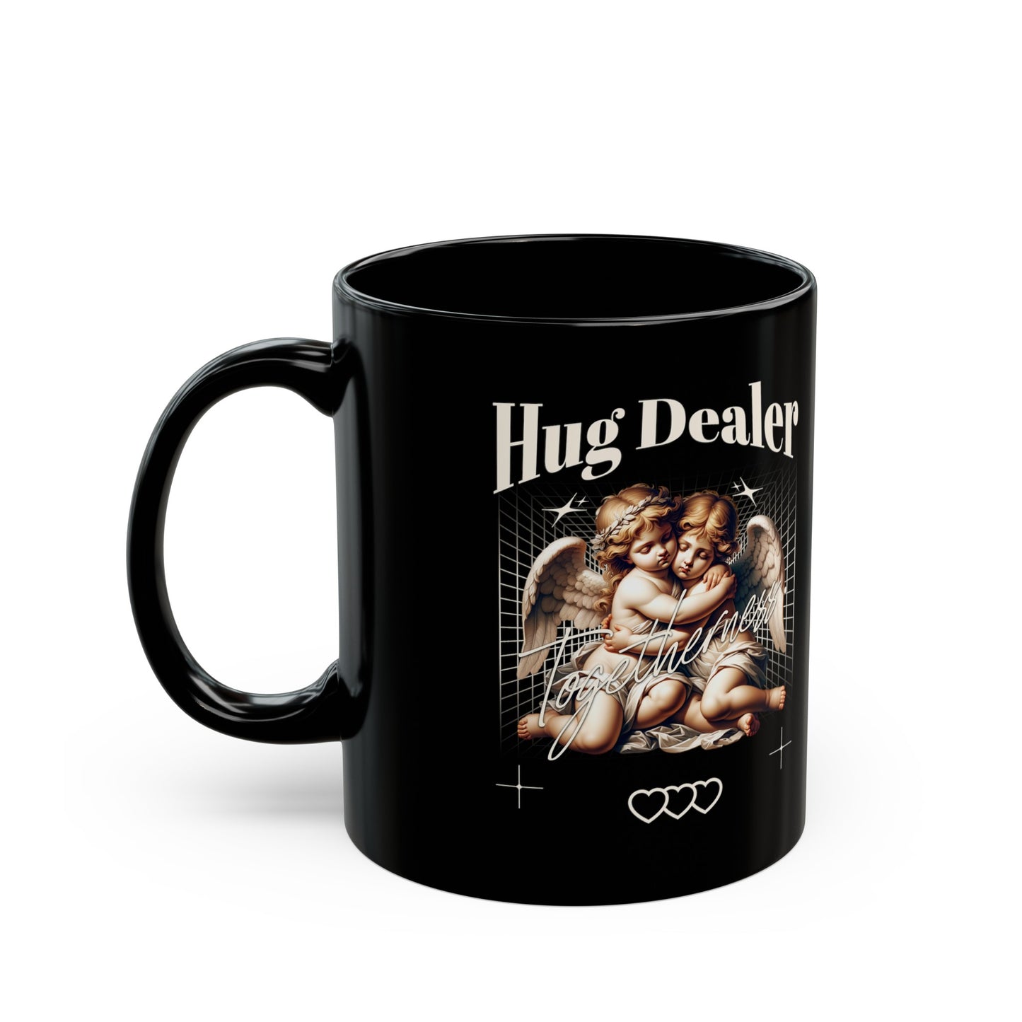 Hug Dealer Black Mug (11oz)