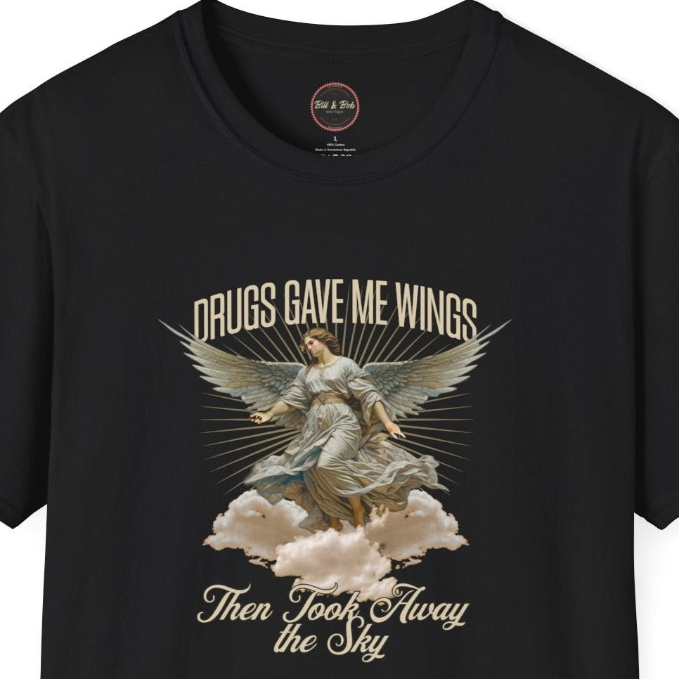 Drugs Gave Me Wings Unisex Softstyle T-Shirt