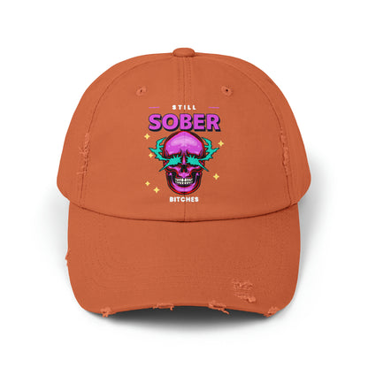 Still Sober Bitches Unisex Distressed Cap