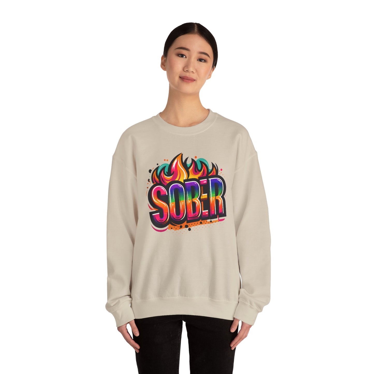 Sober Flames Unisex Heavy Blend™ Crewneck Sweatshirt