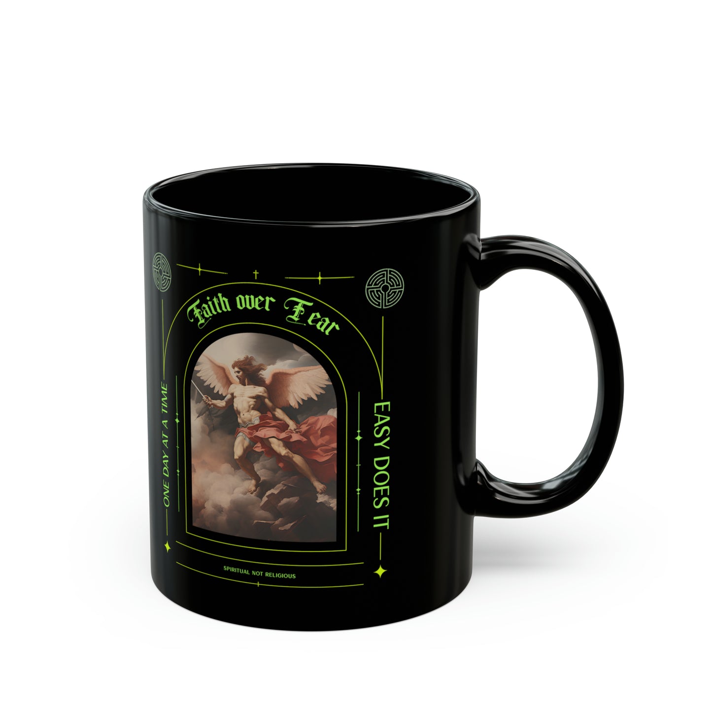 Faith over Fear Black Mug (11oz, 15oz)