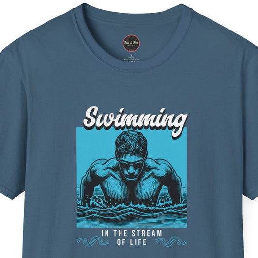 Swimming in the Stream of Life Unisex Softstyle T-Shirt