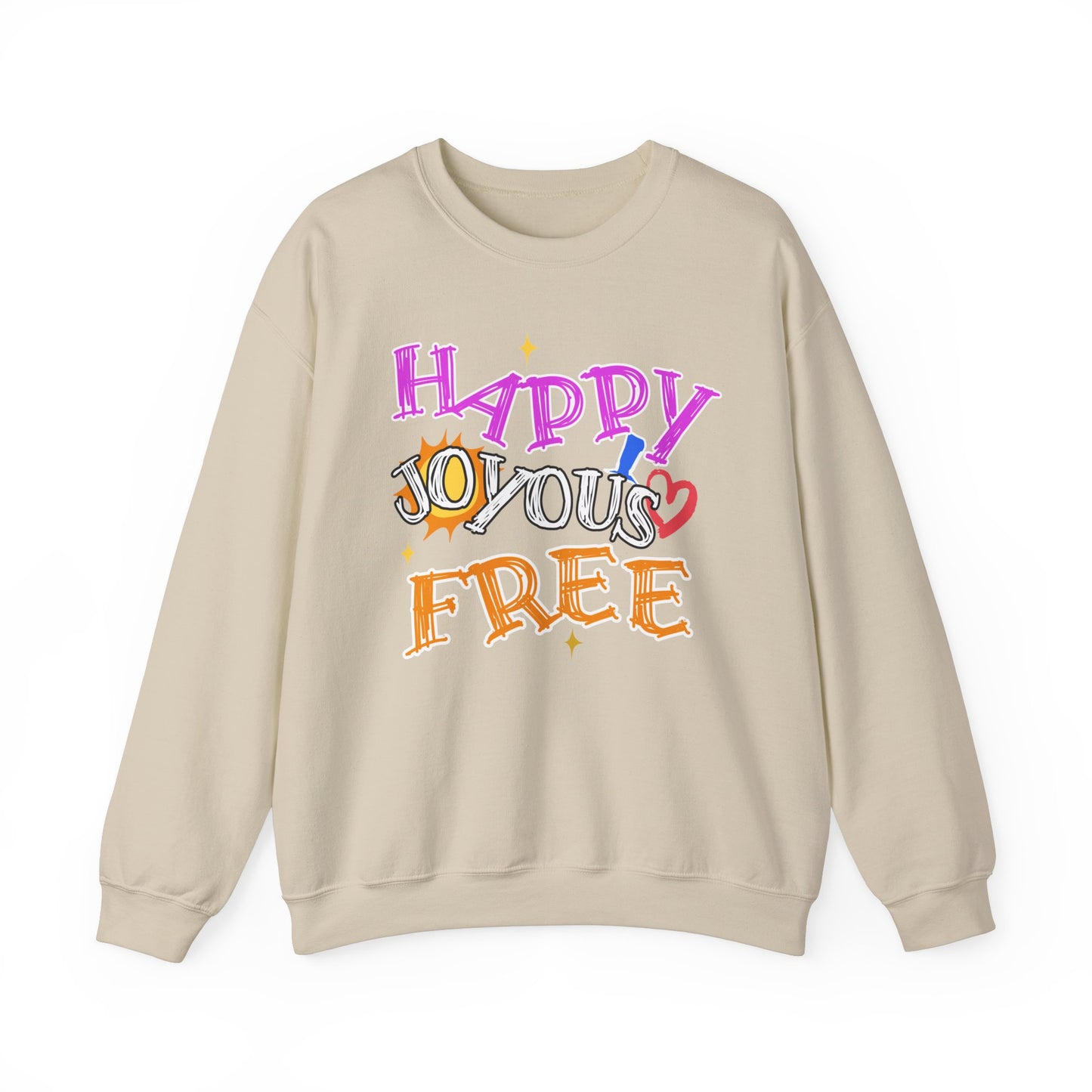 Happy Joyous Free Unisex Heavy Blend™ Crewneck Sweatshirt