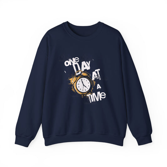 One Day at a Time Unisex Heavy Blend™ Crewneck Sweatshirt