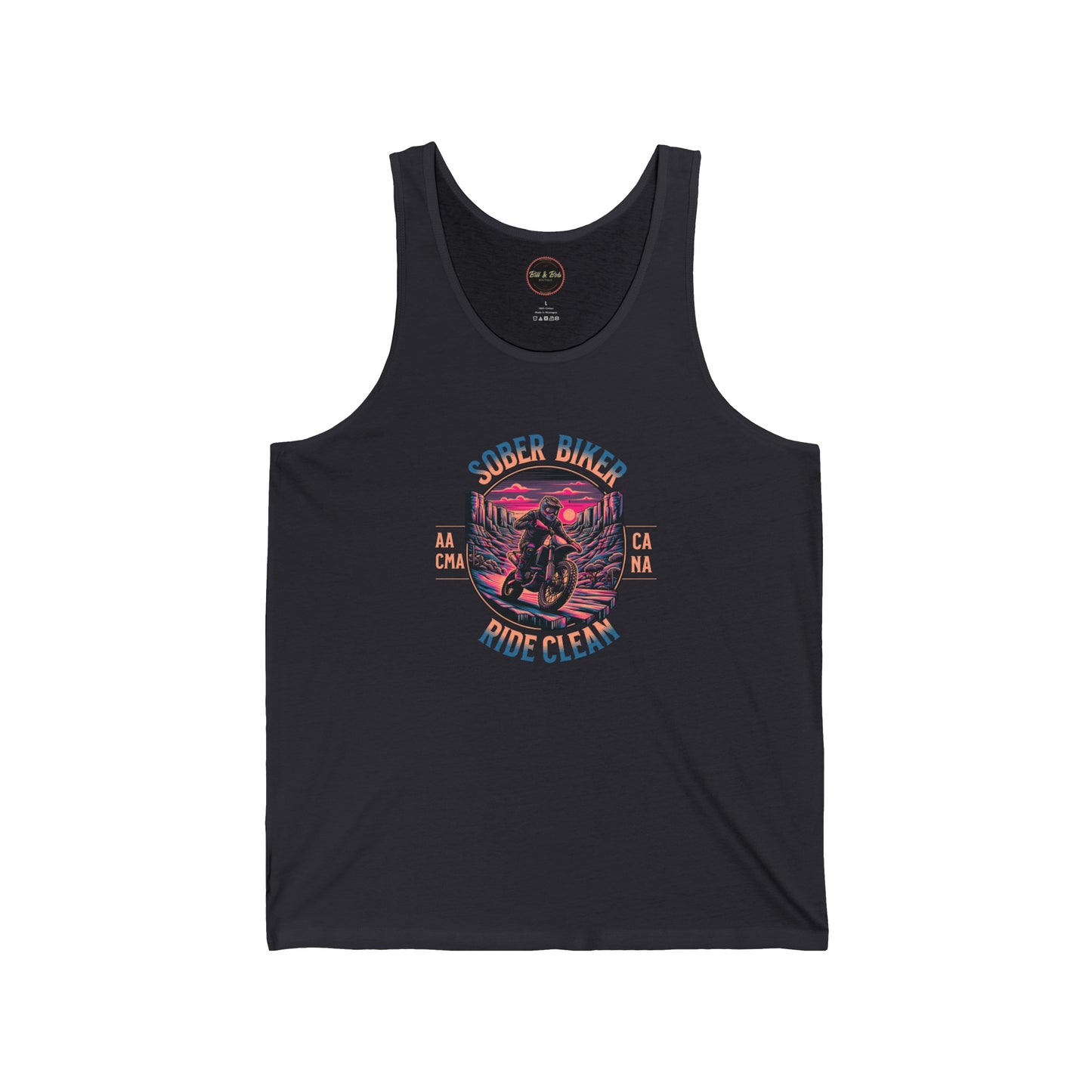 Sober Biker Unisex Jersey Tank