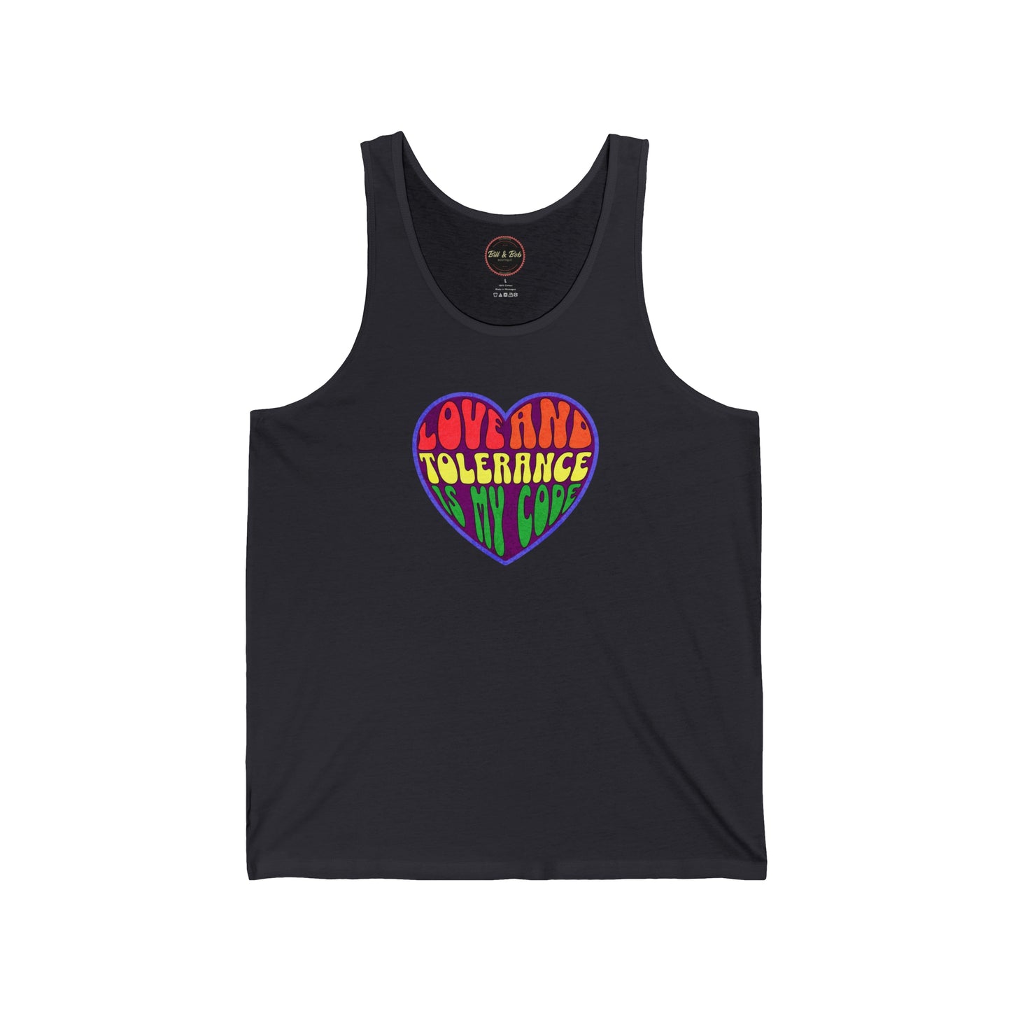 Love and Tolerance Unisex Jersey Tank