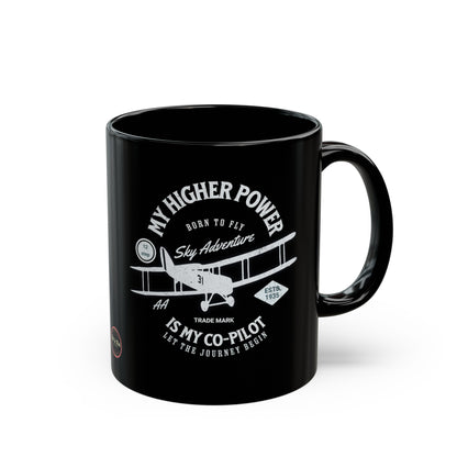 Co-Pilot Black Mug (11oz, 15oz)