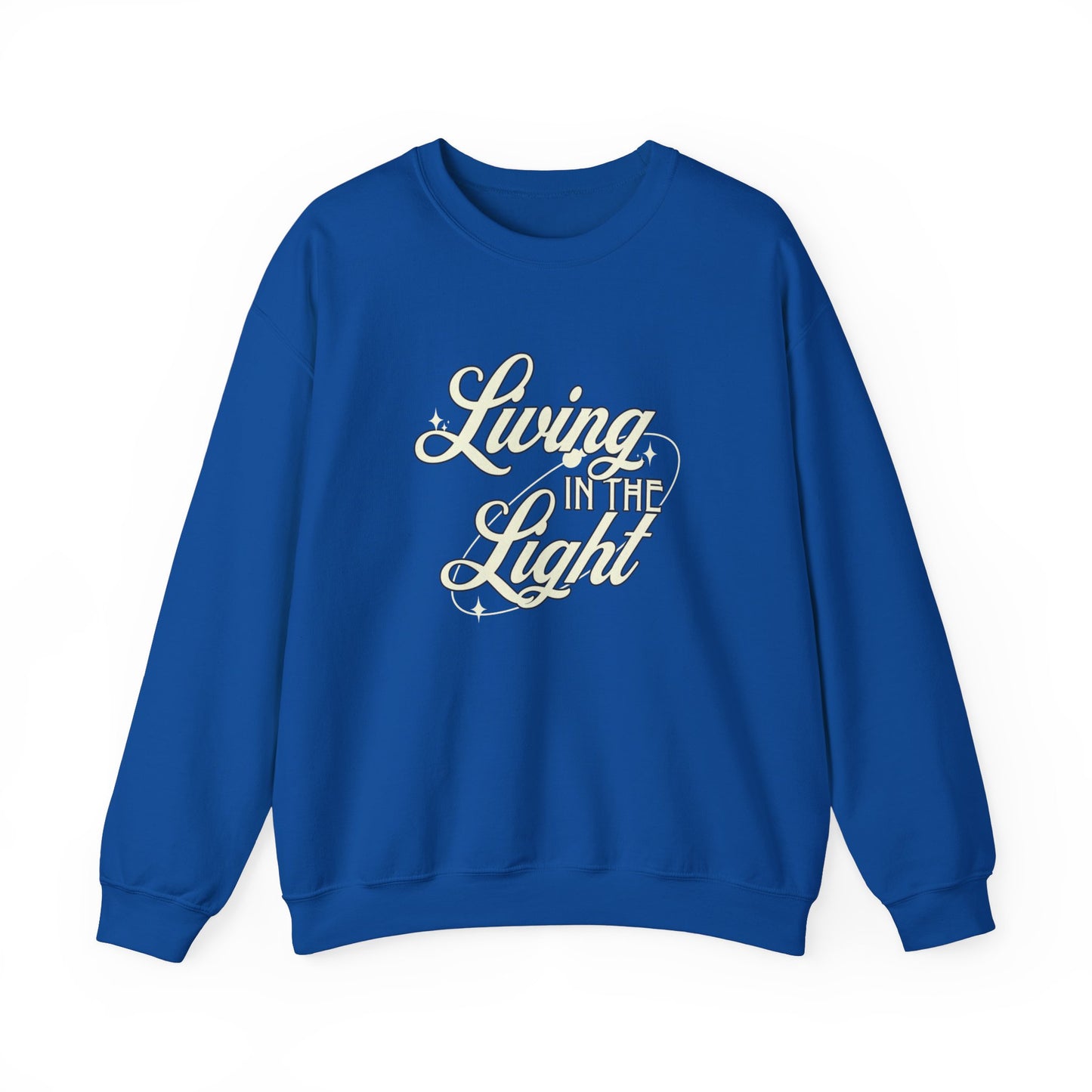 Living in the Light Unisex Heavy Blend™ Crewneck Sweatshirt