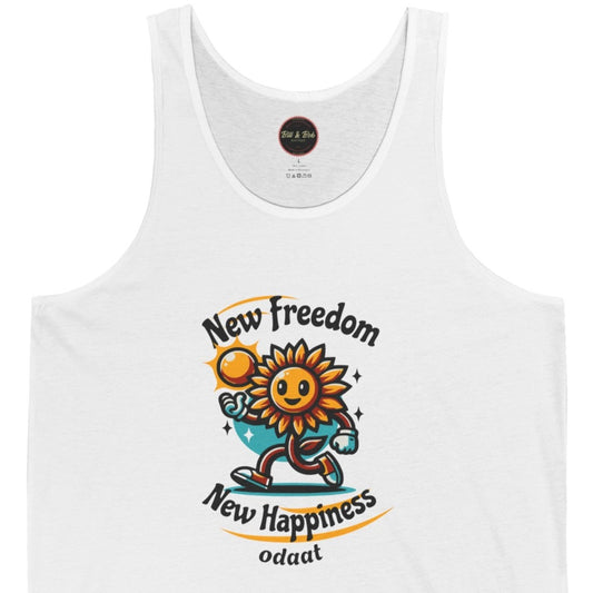 New Freedom New Happiness Unisex Jersey Tank