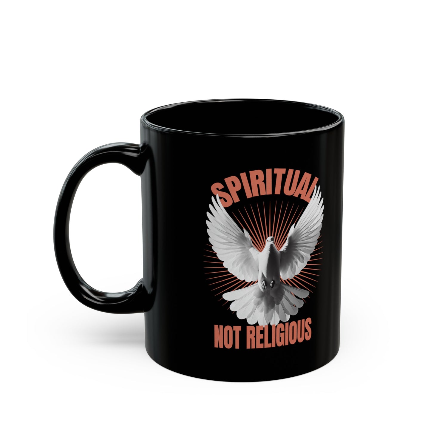 Spiritual not Religious Black Mug (11oz)