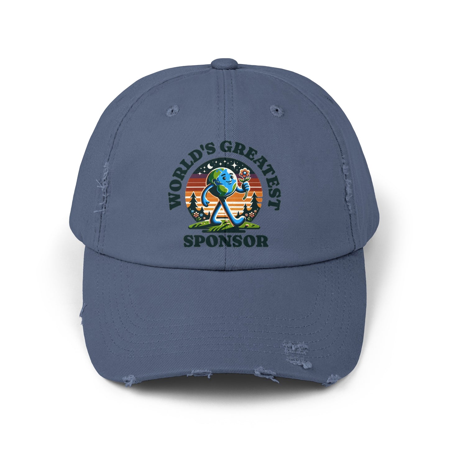 World's Greatest Sponsor Unisex Distressed Cap