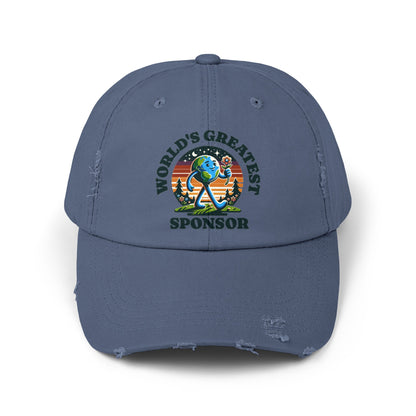 World's Greatest Sponsor Unisex Distressed Cap