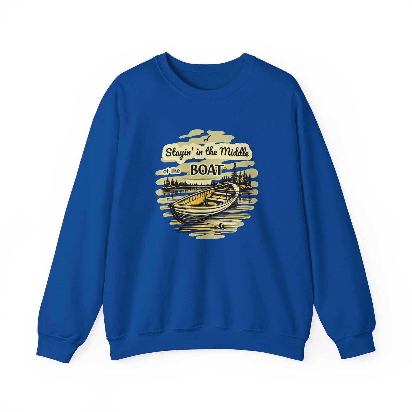 Middle of the Boat Unisex Heavy Blend™ Crewneck Sweatshirt