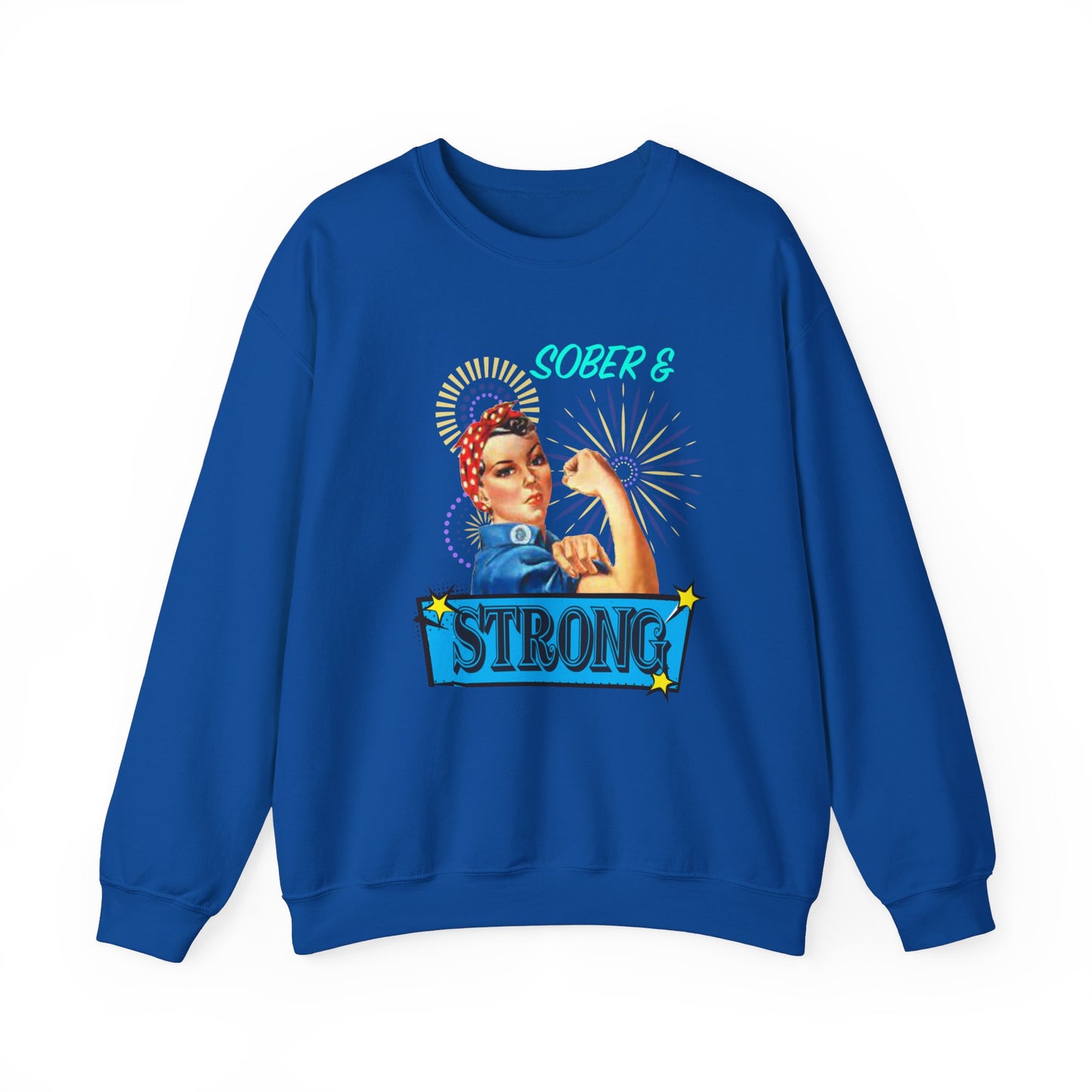 Sober & Strong Vintage Unisex Heavy Blend™ Crewneck Sweatshirt