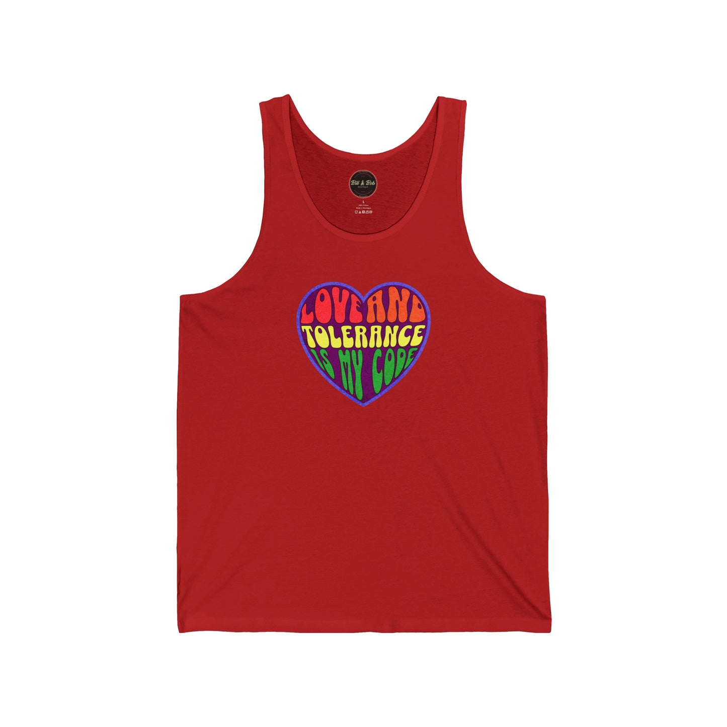 Love and Tolerance Unisex Jersey Tank