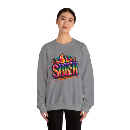 Sober Flames Unisex Heavy Blend™ Crewneck Sweatshirt