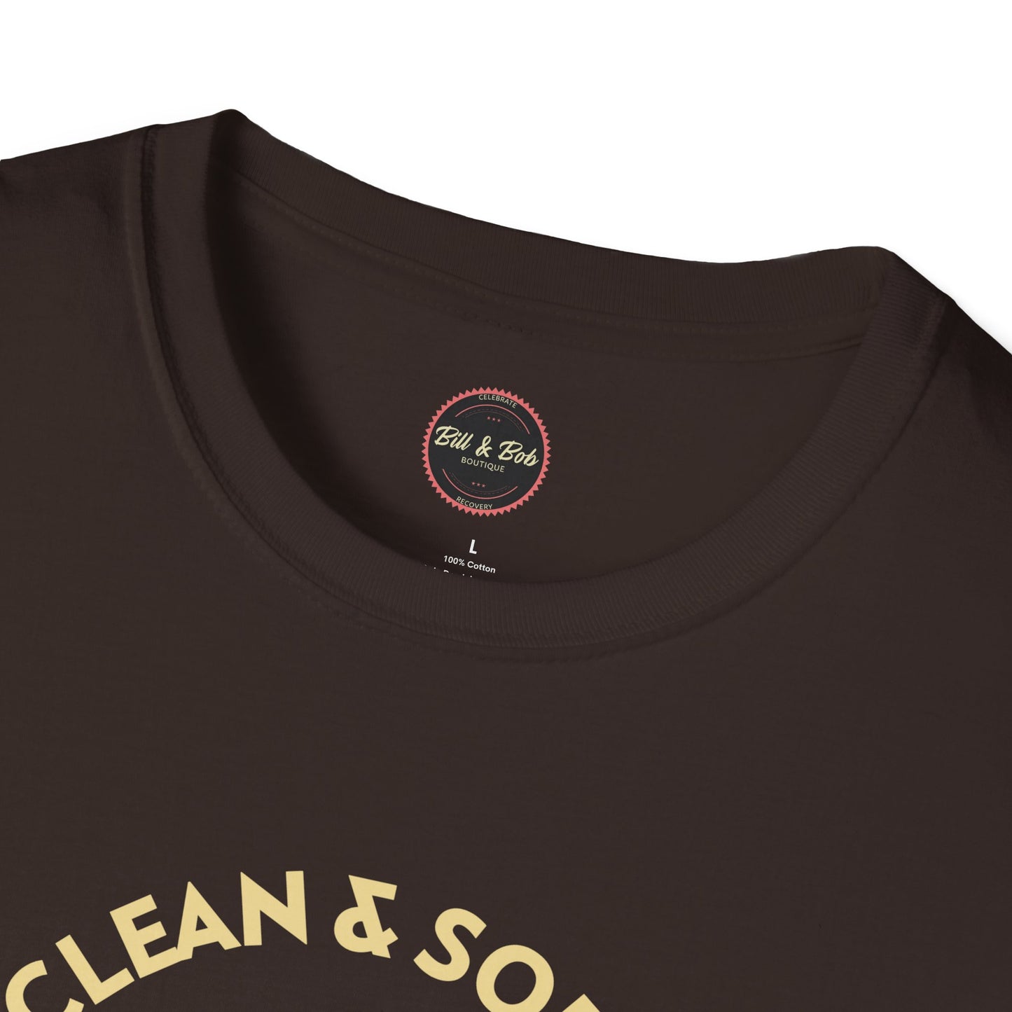 Clean and Sober by the Grace of God Unisex Softstyle T-Shirt