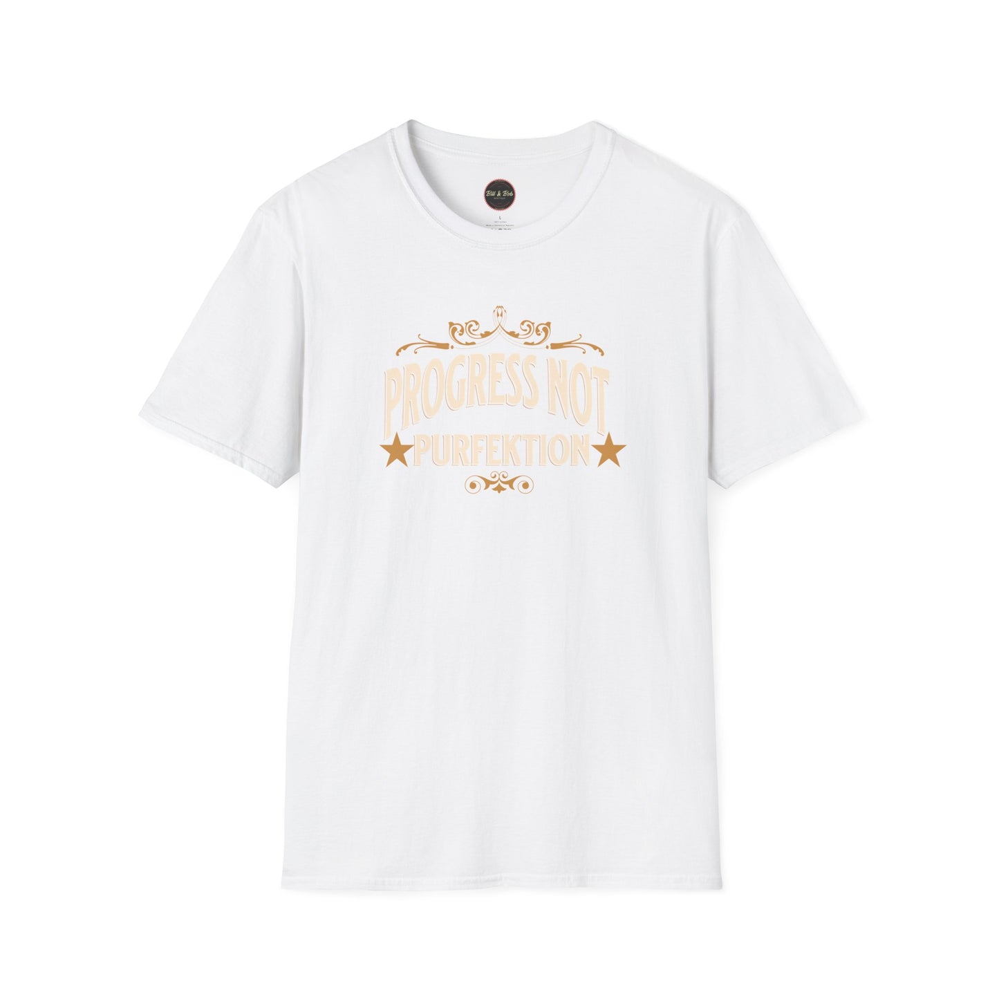 Progress Not Purfektion Fancy Unisex Softstyle T-Shirt