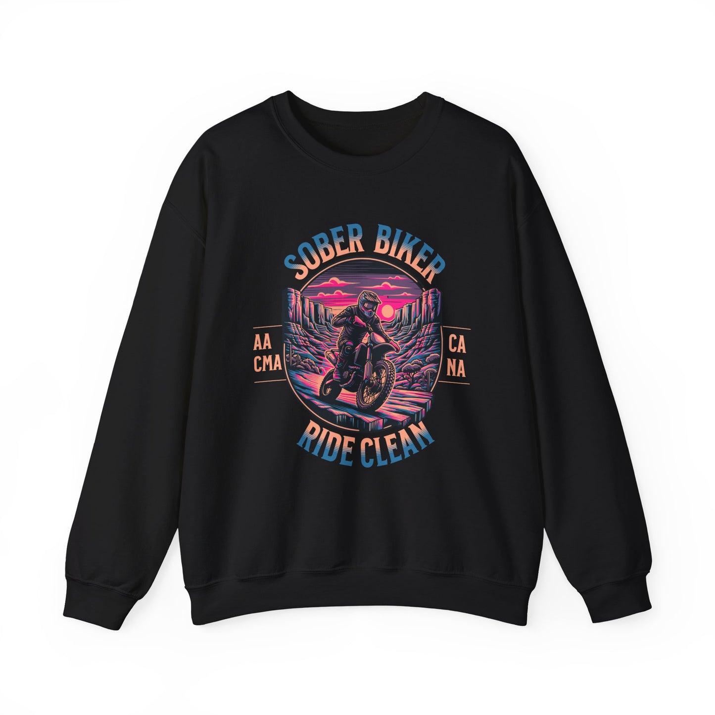 Sober Biker Unisex Heavy Blend™ Crewneck Sweatshirt