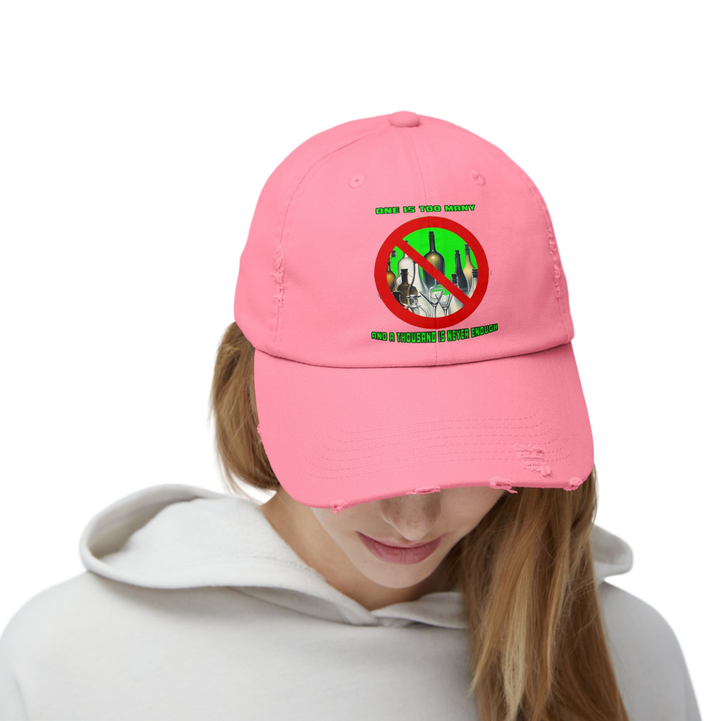 One is Too Many Unisex Distressed Cap