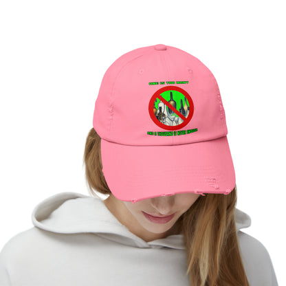 One is Too Many Unisex Distressed Cap
