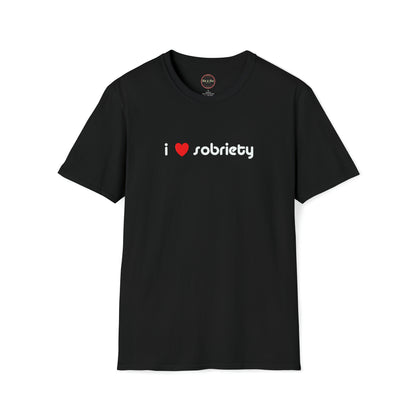I Heart Sobriety Unisex Softstyle T-Shirt