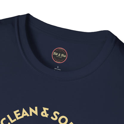 Clean and Sober by the Grace of God Unisex Softstyle T-Shirt