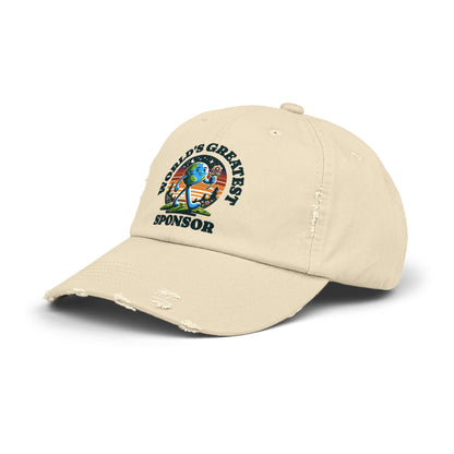 World's Greatest Sponsor Unisex Distressed Cap