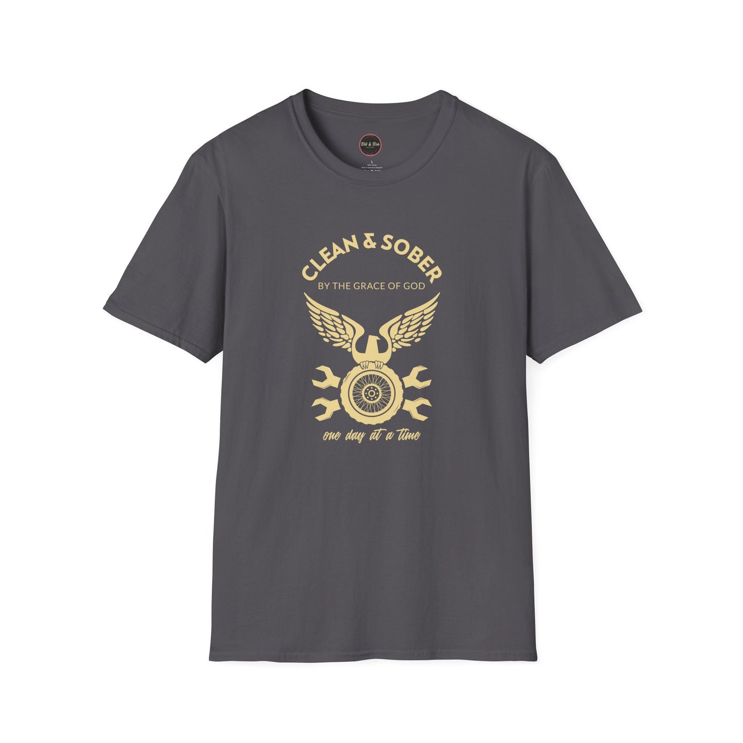 Clean and Sober by the Grace of God Unisex Softstyle T-Shirt