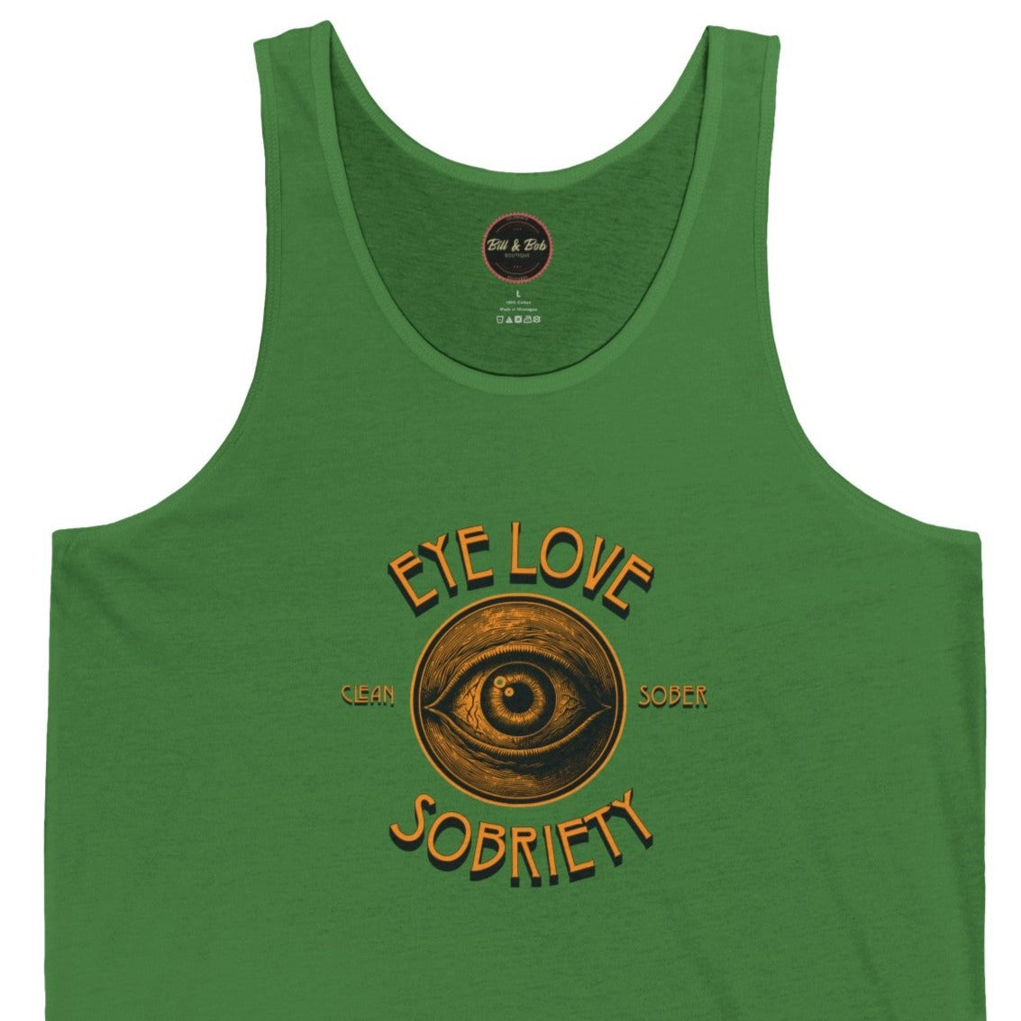 Eye Love Sobriety Unisex Jersey Tank