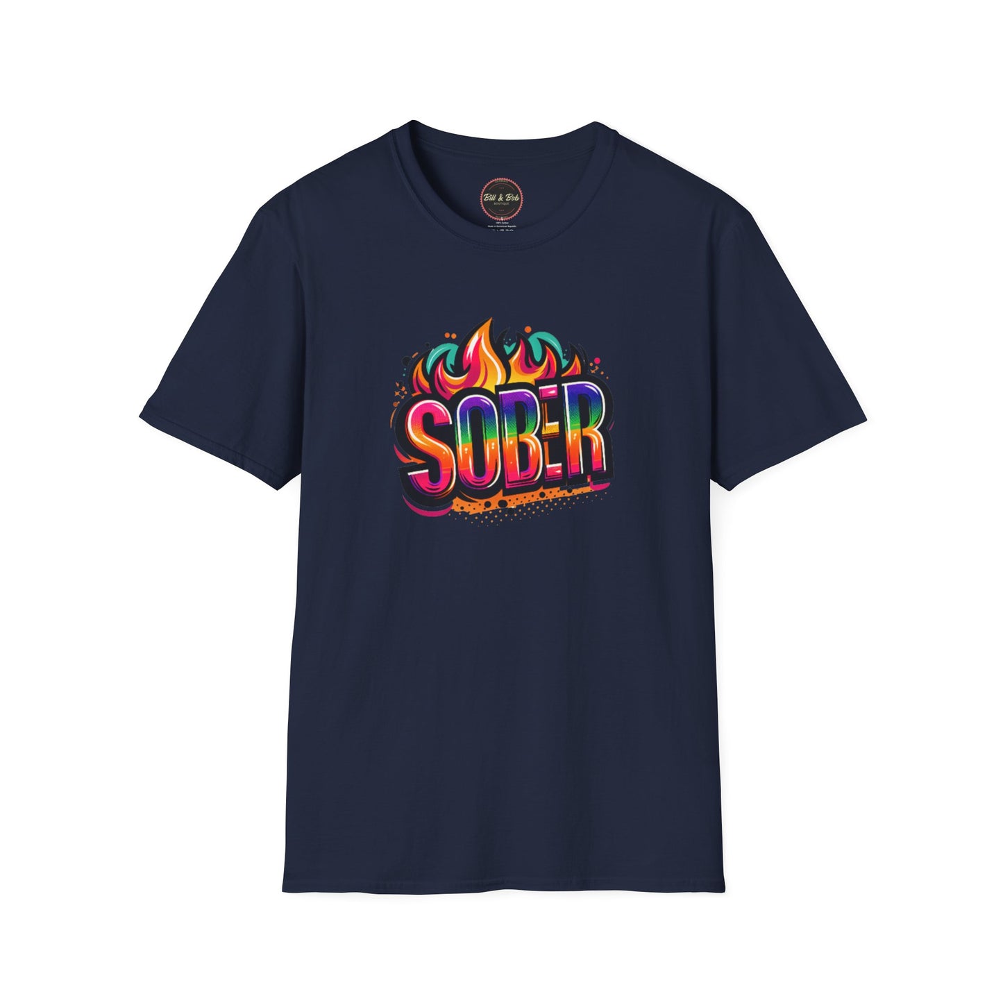 Sober Flames Unisex Softstyle T-Shirt