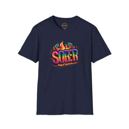 Sober Flames Unisex Softstyle T-Shirt